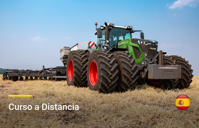 Portada del curso en línea sobre operación de tractores Fendt 900 Vario Gen7 y 1000 Vario Gen3 en español, disponible en Werkey